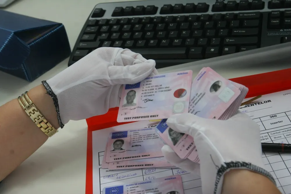 Plasa permise de conducere false! Percheziţii la Bujoreni la principalul suspect