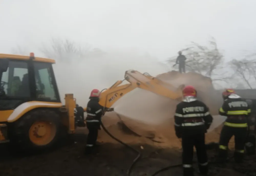 Video-Incendiu la o fabrică de peleți și un adăpost de animale din Argeș!