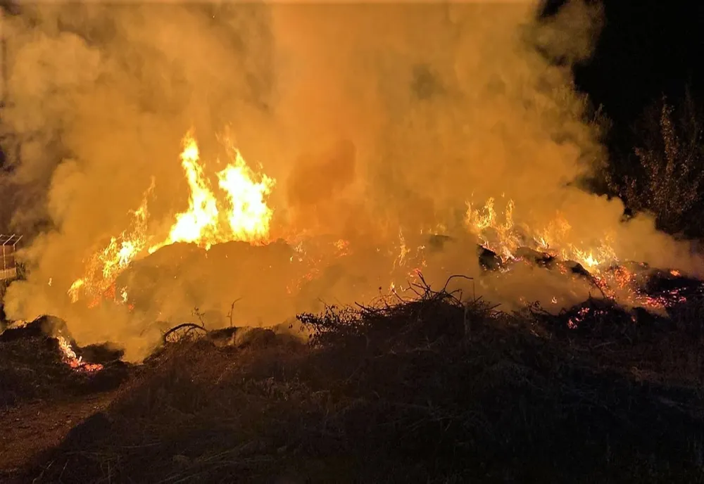 Incendiu la un depozit de cereale 
