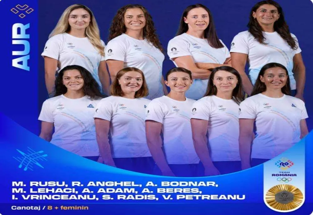 ROMÂNIA OBTINE A PATRA MEDALIE DE AUR LA JOCURILE OLIMPICE DE LA TOKYO ÎN PROBA DE CANOTAJ 8+1
