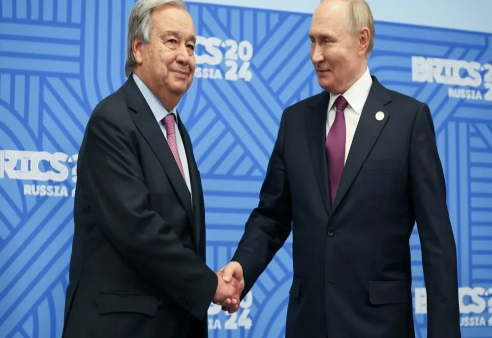 SECRETARUL GENERAL AL ONU I-A SPUS LUI VLADIMIR PUTIN CĂ INVADAREA UCRAINEI ÎNCALCĂ DREPTUL INTERNAȚIONAL