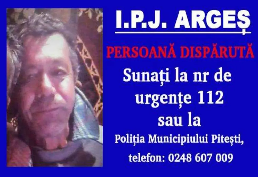 DISPARIȚIE ÎNGRIJORĂTOARE ÎN BASCOV: BRATU ANGHEL DE 69 DE ANI NU A MAI FOST GĂSIT
