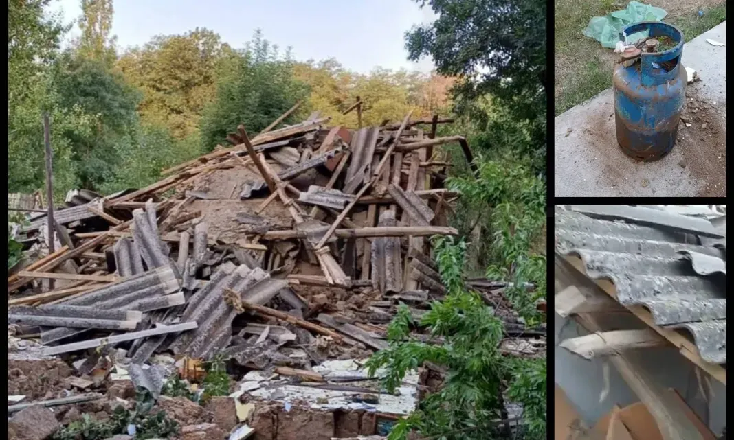 Explozie într-o locuință din județul Argeș: o femeie cu arsuri grave a fost transportată la spital - VIDEO