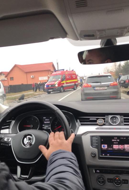 Accident cu persoană încarcerată la Valea Ursului!