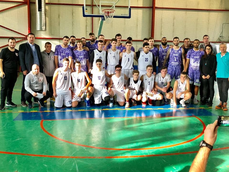 Meci demonstrativ cu multe zâmbete între BCM U Pitești și echipa Colegiului Brătianu