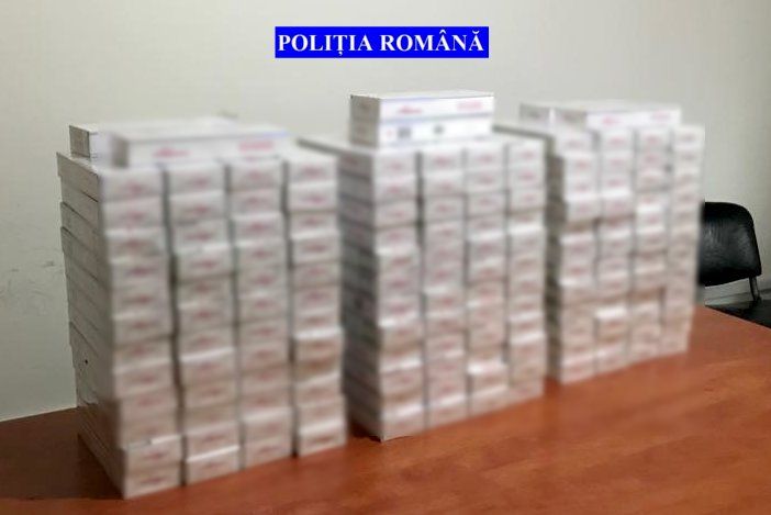 Prinși în trafic cu o cantitate importantă de țigări de contrabandă