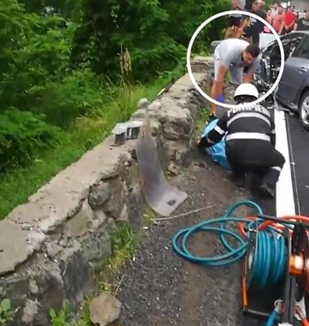 Pompier argeșean, salvator în timpul liber! A acordat primul ajutor la un accident