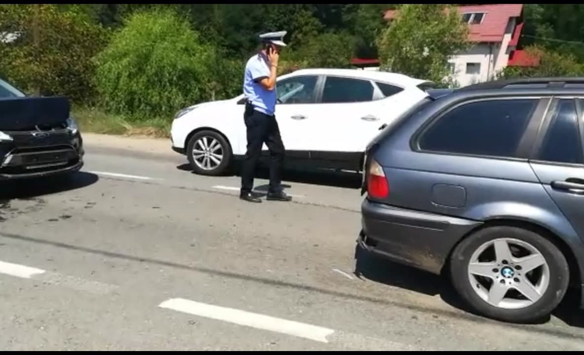 Gravidă rănită în accident la Piscani! A fost vina ei!