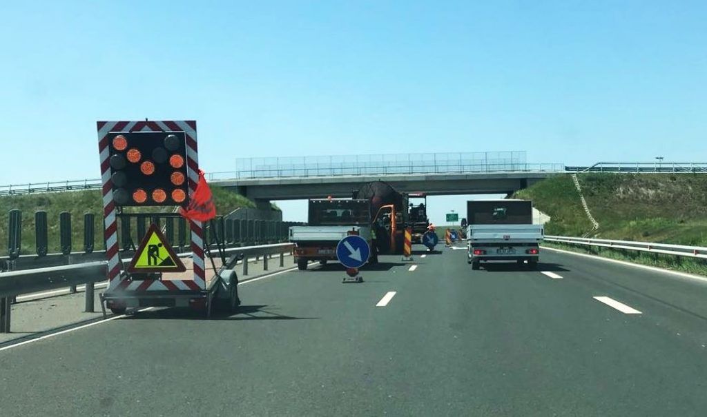 Trafic restricționat, luni, pe Autostrada București-Pitești
