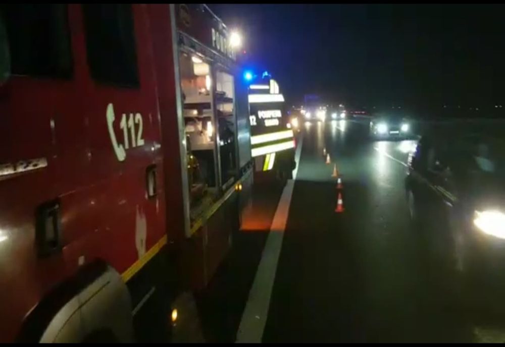 Video-Accident mortal pe A 1! Pieton sfârtecat de mașină
