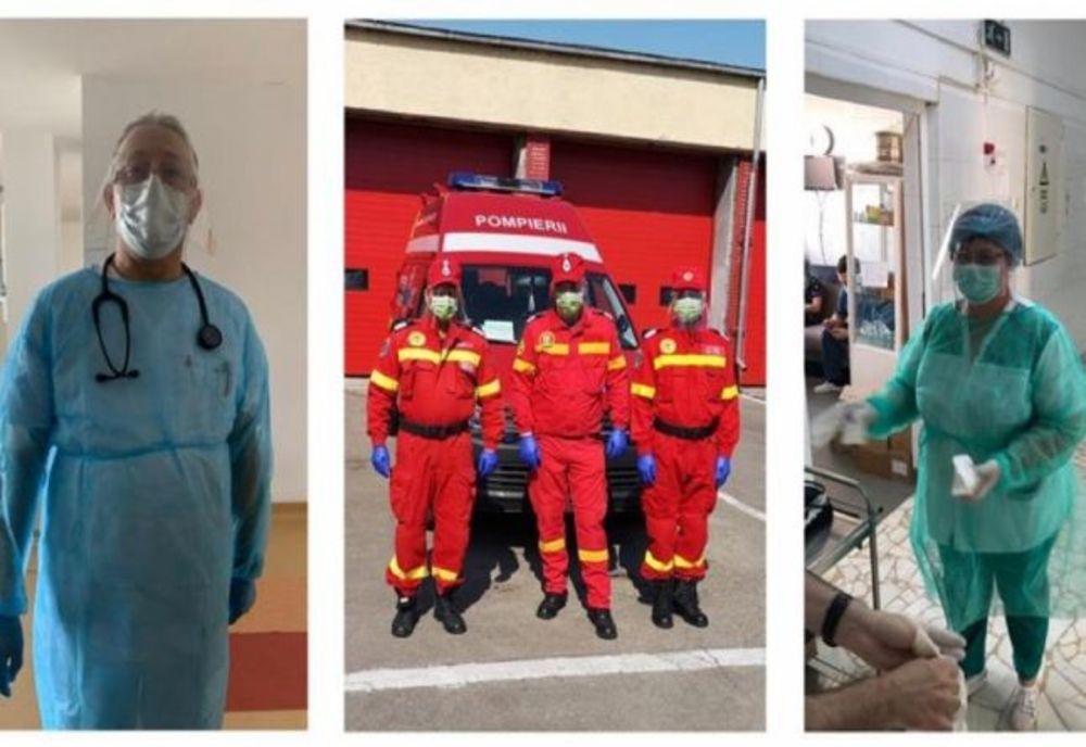 O fundație a donat spitalelor viziere făcute de voluntari!