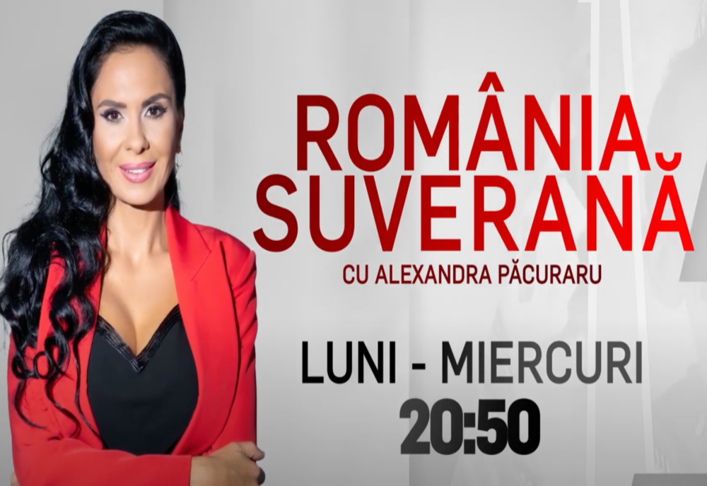 România suverană, cu Alexandra Păcuraru - o nouă emisiune, de luni până miercuri, la 20:50