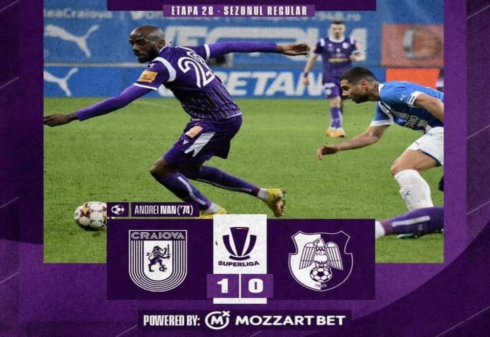 FC Argeș a pierdut meciul jucat cu echipa CS Universitatea Craiova