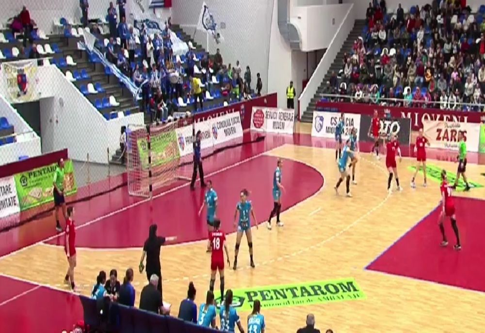 CSM Galați a rezistat eroic la Mioveni, dar a fost învinsă cu 30-27 după ce a condus cu 3 goluri în minutul 41