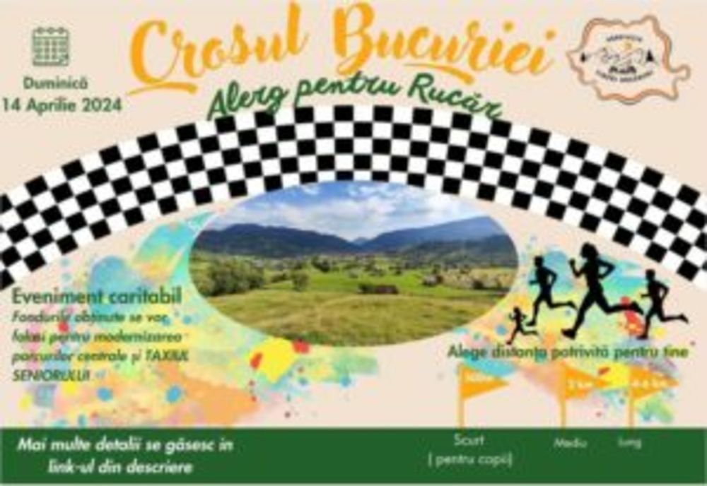 Cros caritabil, în weekend, la Rucăr