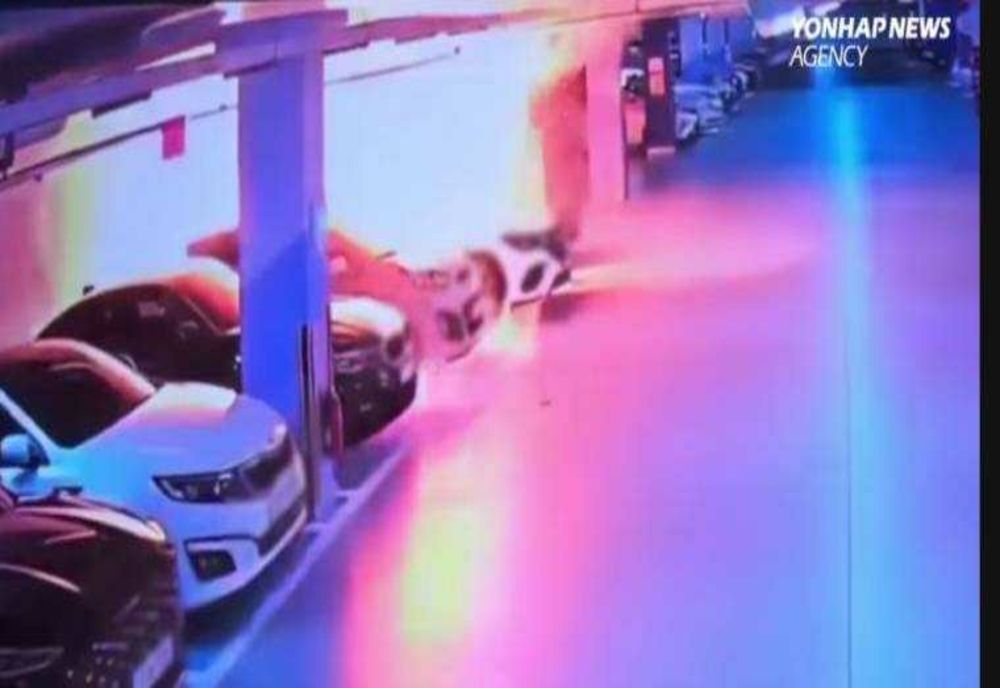 INCENDIU DEVASTATOR ÎNTR-O PARCARE SUBTERANĂ DIN COREEA DE SUD