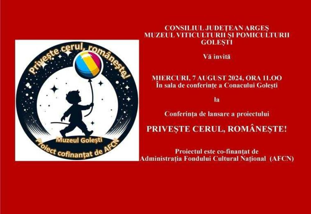 INVITAȚIE LA CERURI: NOUA PROVOCARE DE LA MUSEUL VITICULTURII ȘI POMICULTURII GOLEȘTI