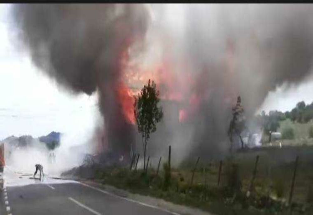 INCENDIU ÎN RESTAURANTUL DE LA VALEA MARE PRAVĂȚ