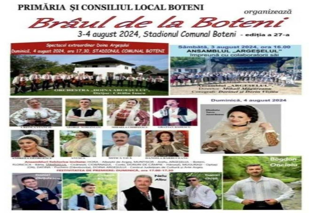 FESTIVALUL "BRÂUL DE LA BOTENI" - TRADIȚIE ȘI CULTURĂ POPULARĂ