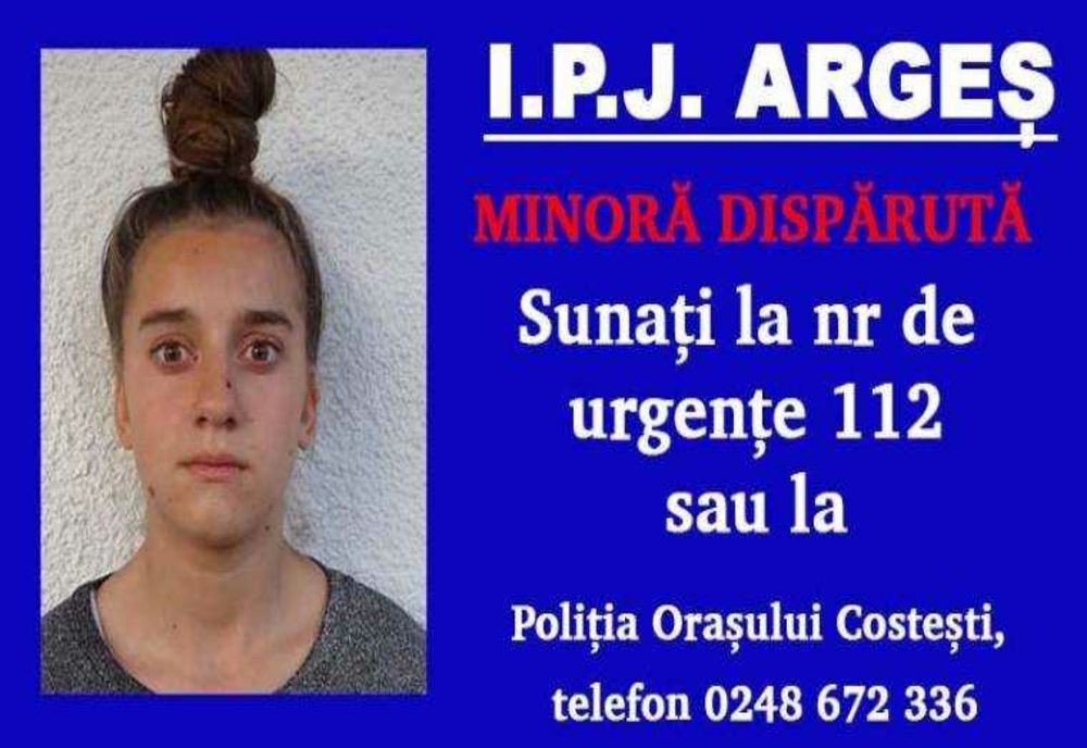 DISPARIȚIE ÎNGRIJORĂTOARE ÎN BUZOEȘTI: ADOLESCENTA SILVIA GEORGIANA, ÎN VÂRSTĂ DE 13 ANI, DATĂ DISPĂRUTĂ