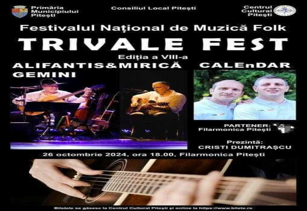 TRIVALE FEST 2024: O seară de neuitat pentru iubitorii de muzică folk la Filarmonica Pitești