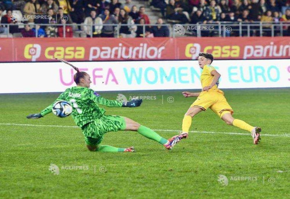 NAȚIONALA FEMININĂ DE FOTBAL A ROMÂNIEI, ÎNVINSĂ DE POLONIA ÎN PLAY-OFF-UL PENTRU WEURO 2025