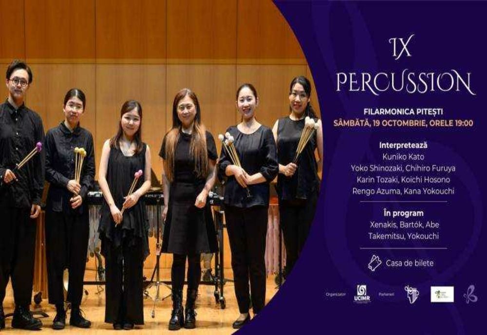 FILARMONICA PITEȘTI GĂZDUIEȘTE UN CONCERT DE MARIMBĂ CU INTERPREȚI JAPONEZI DE TOP