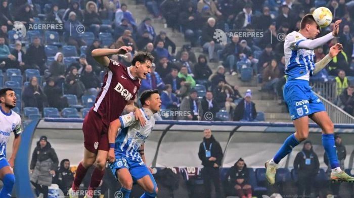 Fotbal: Universitatea Craiova a învins-o pe CFR Cluj (2-0), în play-off-ul Superligii