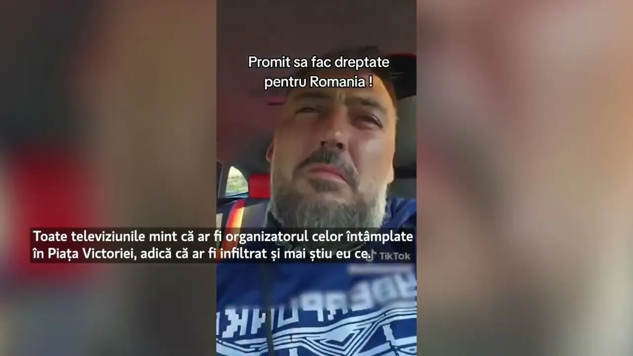 Unul dintre instigatorii de la protestul din Piața Victoriei, prins cu un pistol în mașină. A fost dus la audieri
