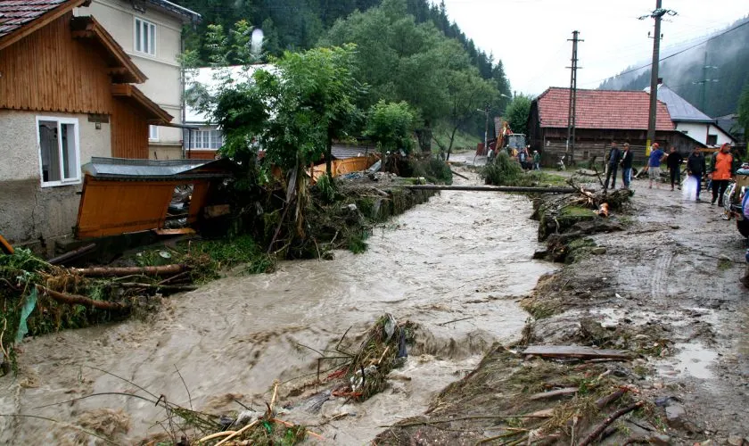 pericol de inundatii pe raul bratia
