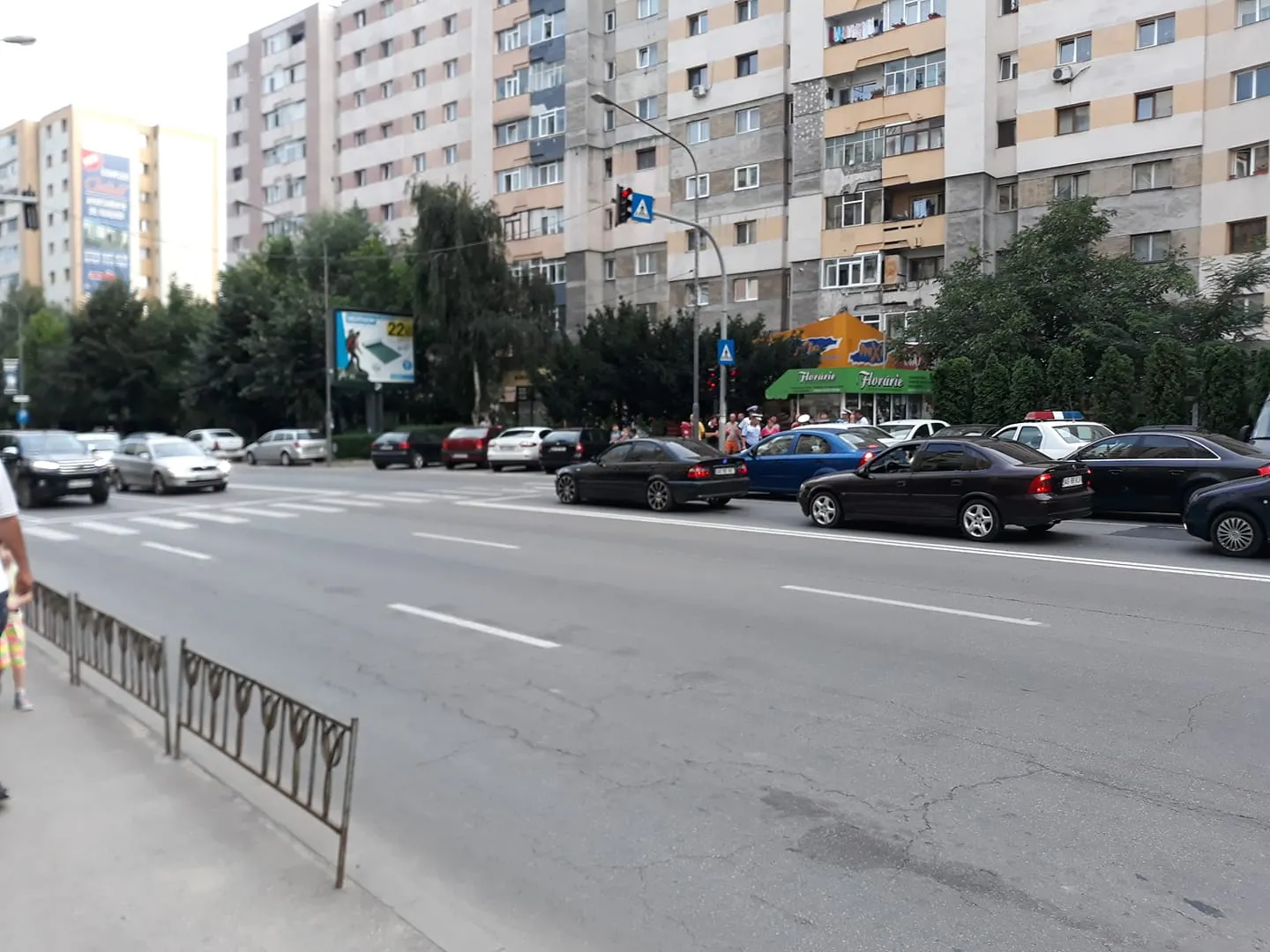 soferul a fugit dupa ce a lovit o fetita