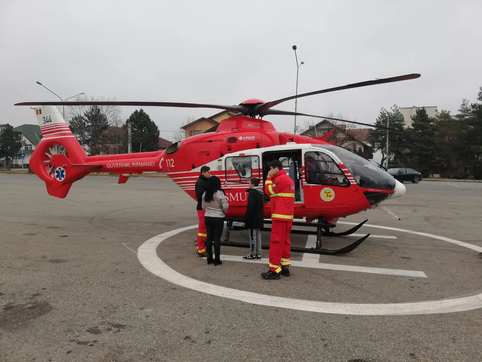 Asistenta medicala arsa a fost dusa cu elicopterul la Timisoara.1