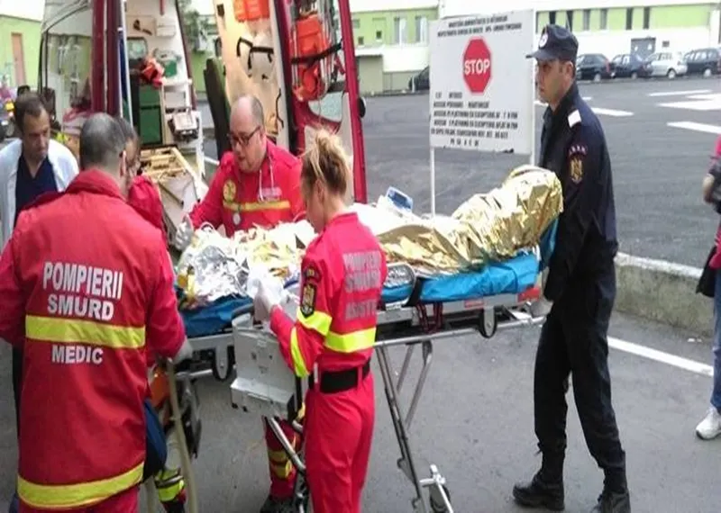 Explozie la Stefanesti. Barbat cu arsuri grave