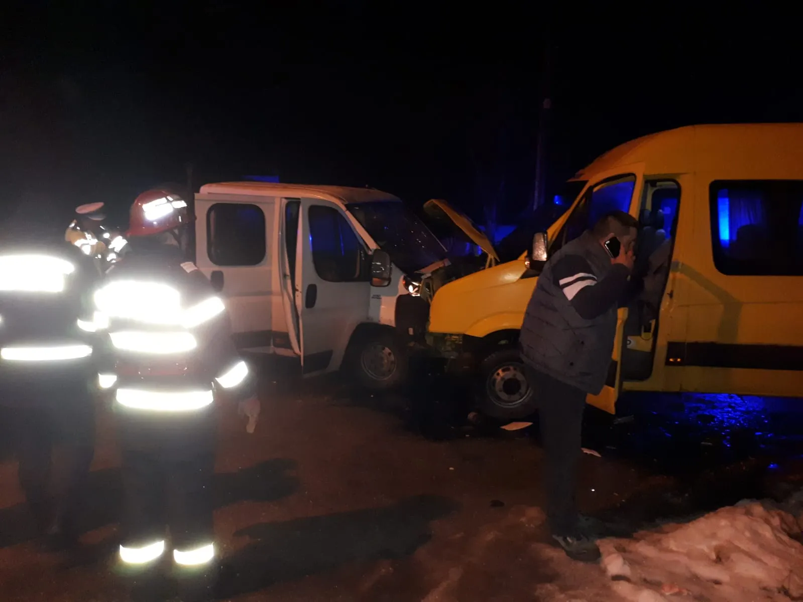 Accident din cauza poleiului la Topoloveni 1