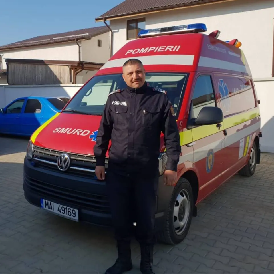 pompier - a intervenit voluntar