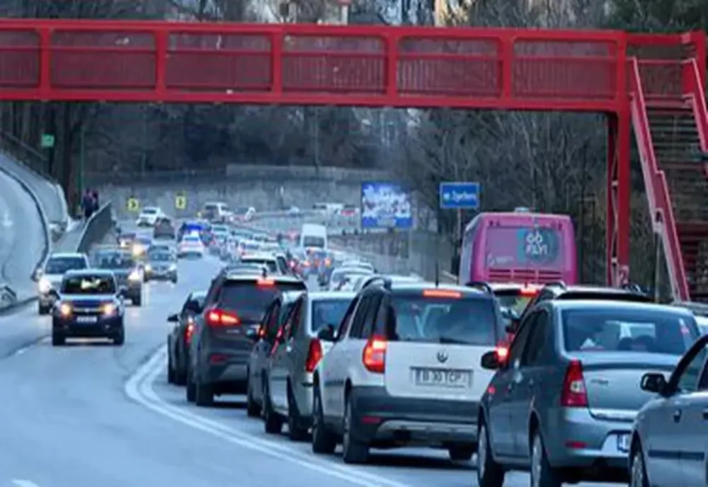Aglomerație pe sensul de intrare în Capitală al autostrăzii A1 București-Pitești