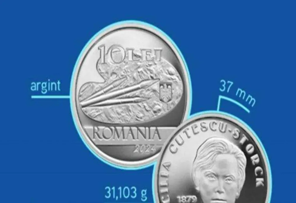 ROMÂNIA LUCREAZĂ LA O NOUĂ MONEDĂ DEDICATĂ ARTISTEI CECILIA CUȚESCU-STORCK
