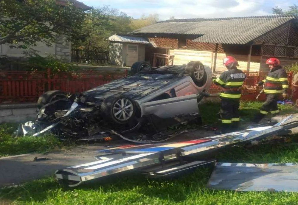 ACCIDENT RUTIER ÎN CÂMPULUNG MUSCEL