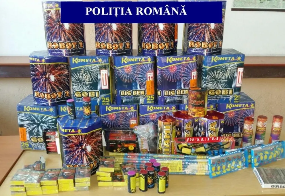 Captură record de materiale pirotehnice, în urma unor percheziții 