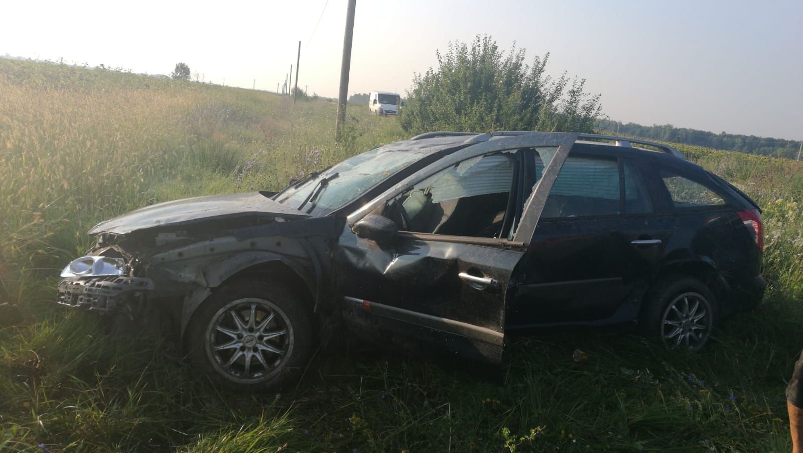 Accident la Recea, soferul a evitat o vulpe