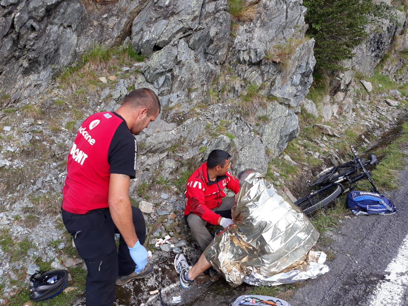 Biciclist accidentat la Bâlea 1