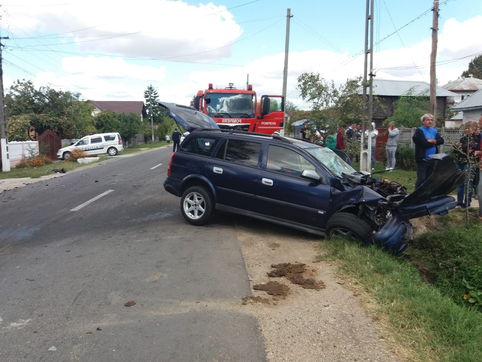Accident cu 9 victime la Buzoesti