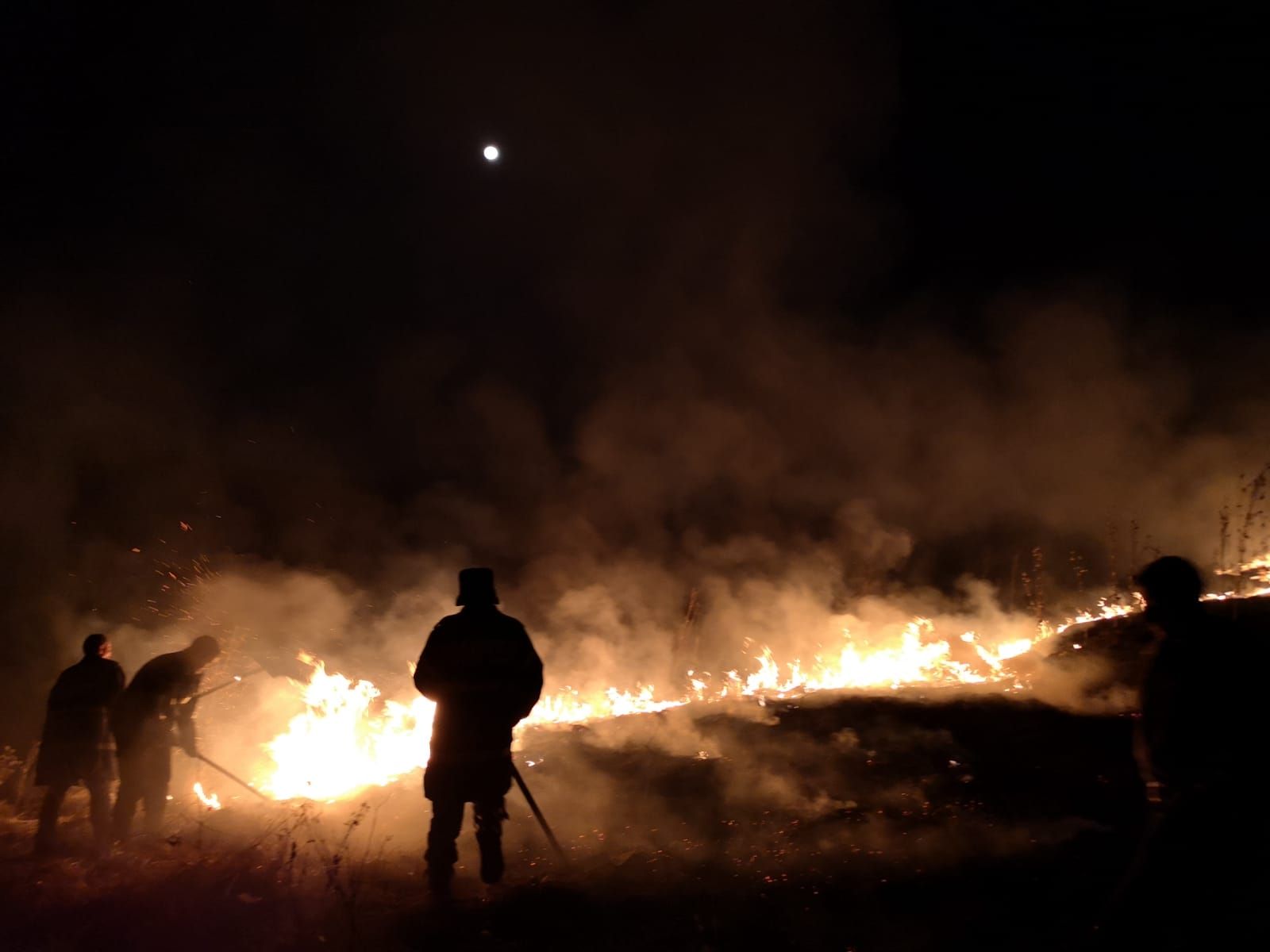 Incendiile au transformat dealurile in torte la Stefanesti