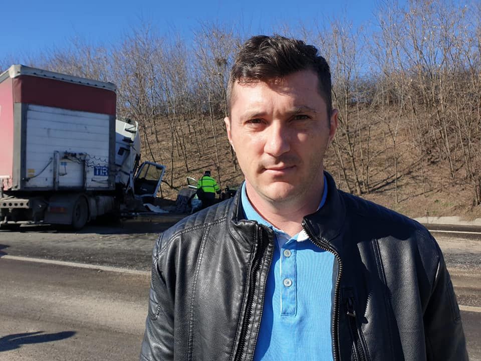 pompier argeșean - intervenție accident