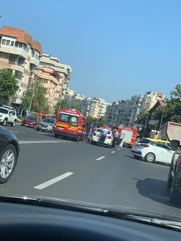 şoferiţa rănită a refuzat transportul la spital