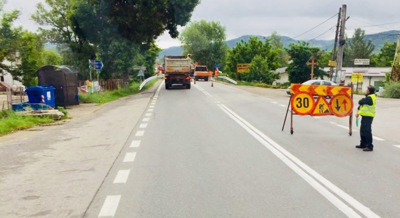 Limită de viteză de 30 de kilometri la oră pe DN7