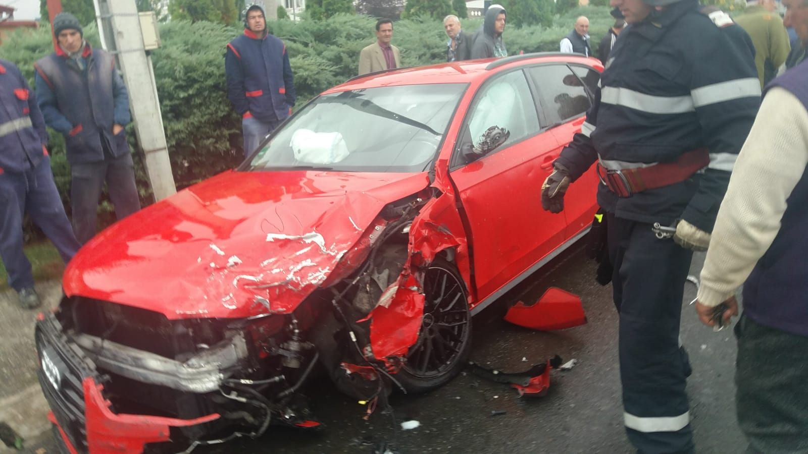 soț și soție răniți în accident la Mioveni