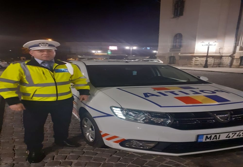  Salvat de la moarte de un polițist, pe DN 73!