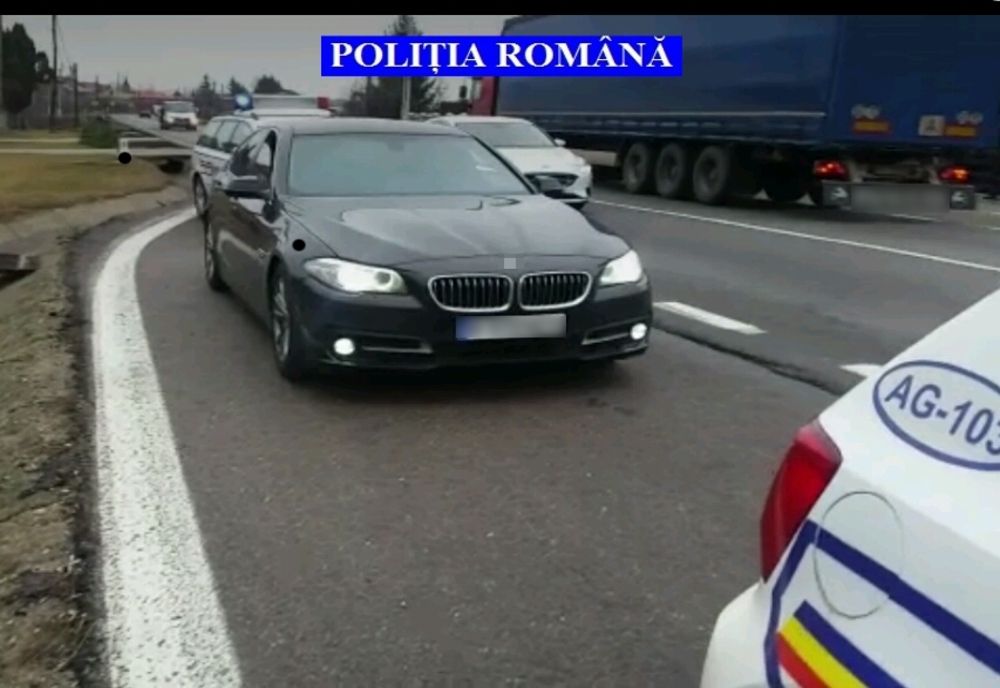 Şofer urmărit de pe A1 până pe DN 7!