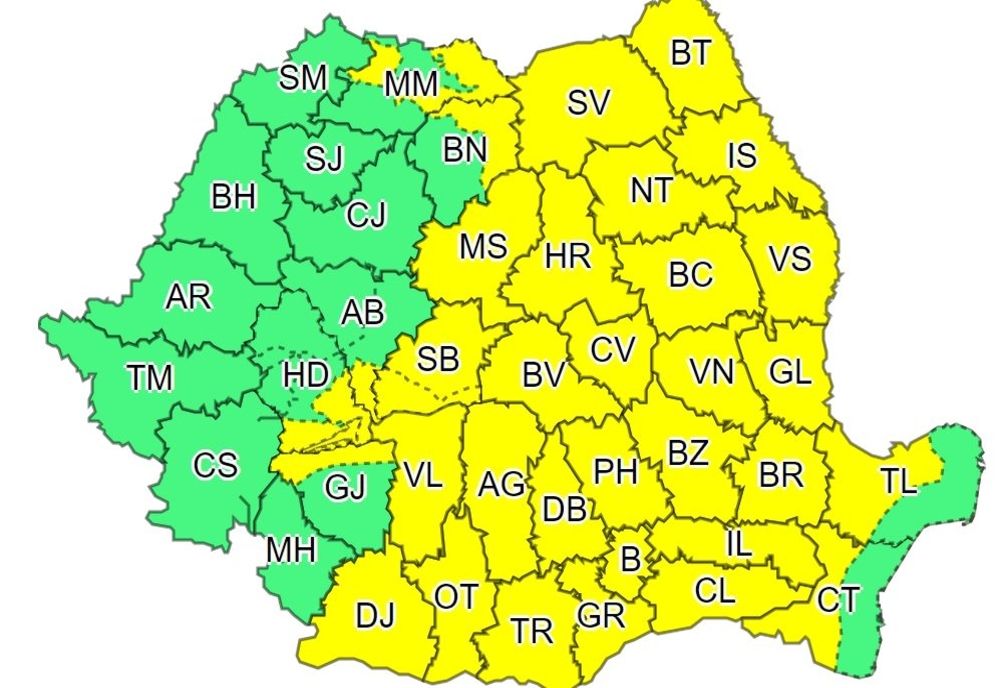 Argeșul sub cod galben de ploi însemnate!